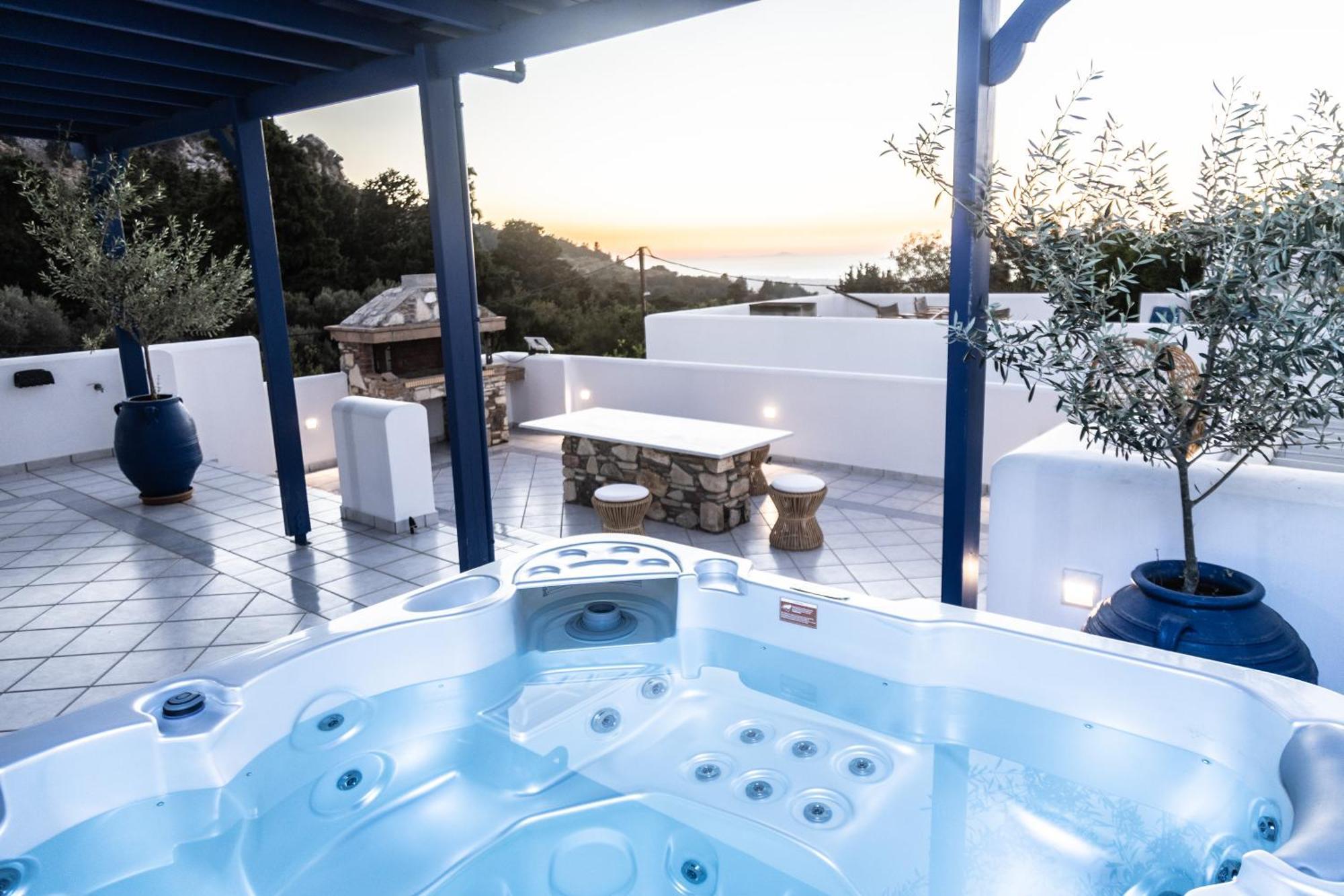 Вилла Giannis & Maria Sunset House Lagoudi Zia Экстерьер фото