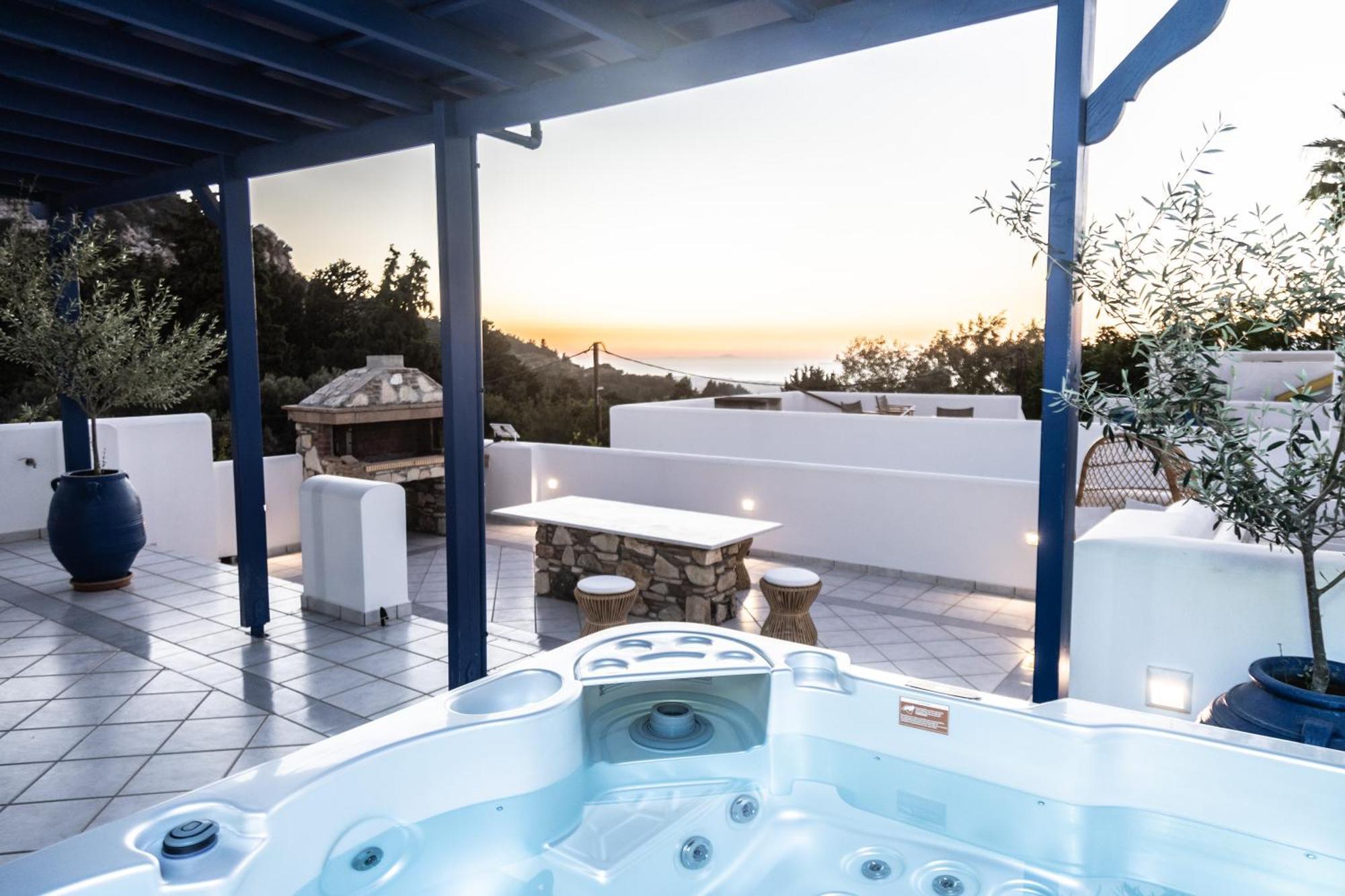 Вилла Giannis & Maria Sunset House Lagoudi Zia Экстерьер фото
