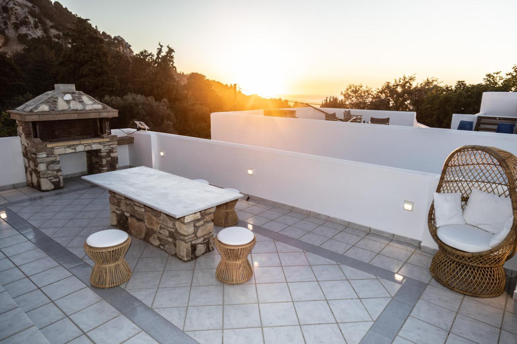 Вилла Giannis & Maria Sunset House Lagoudi Zia Экстерьер фото