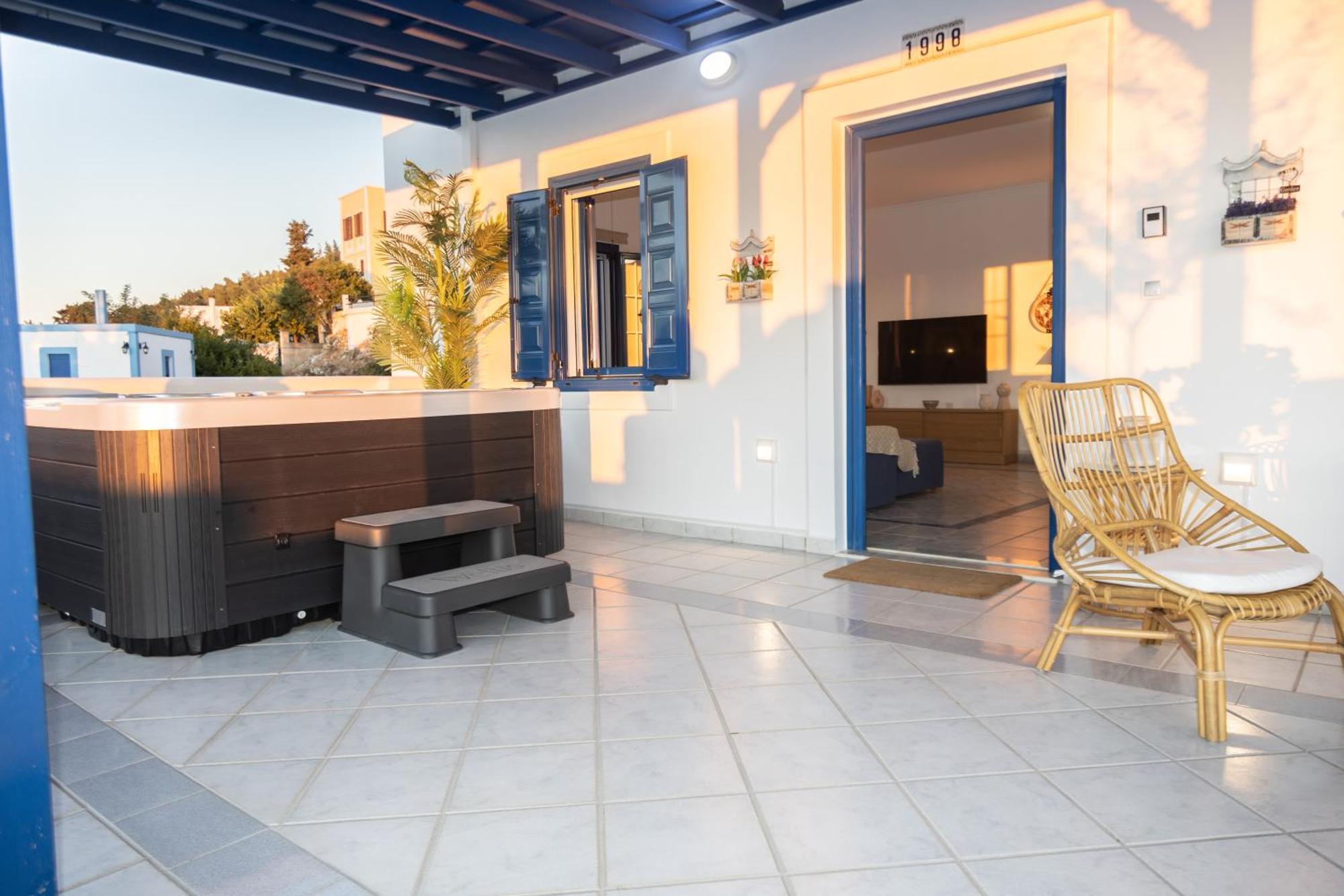 Вилла Giannis & Maria Sunset House Lagoudi Zia Экстерьер фото