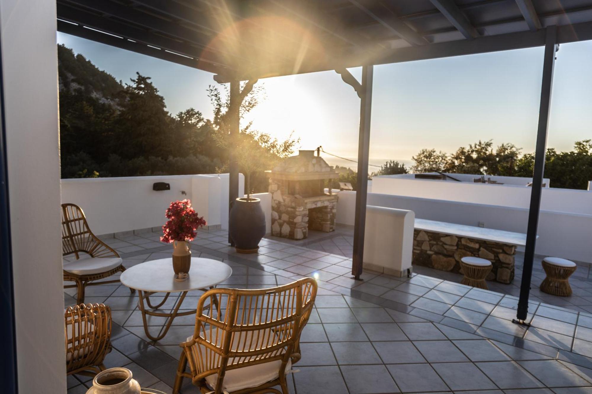 Вилла Giannis & Maria Sunset House Lagoudi Zia Экстерьер фото